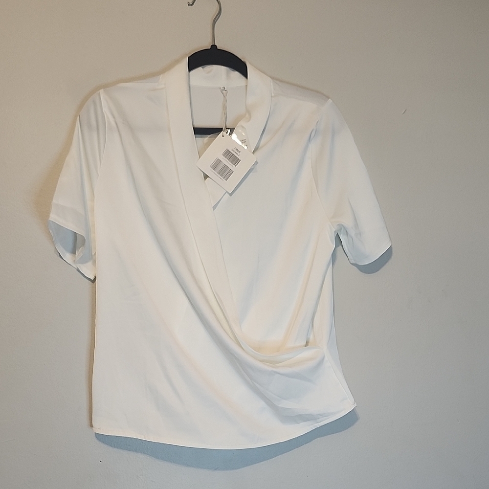 J.ING Classic White Blouse